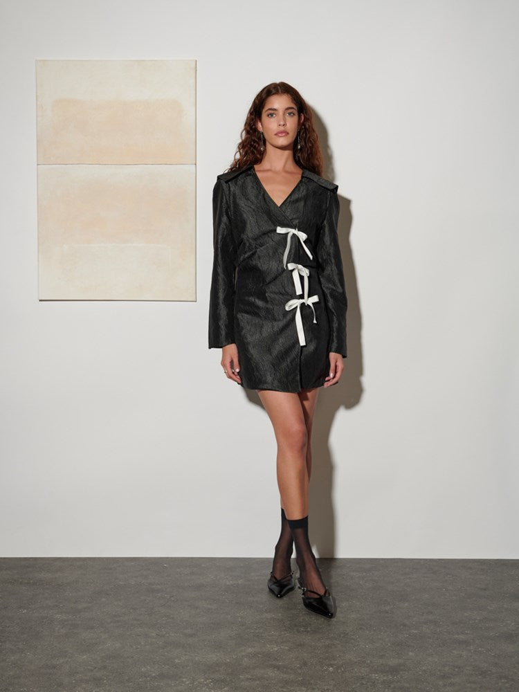 Julie Wrap Mini Dress – Ghospell
