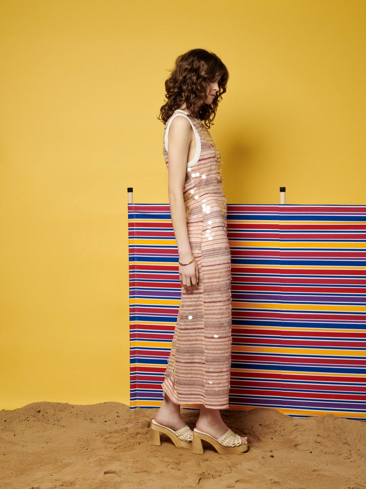 Gloria Sequin Knit Midi Dress
