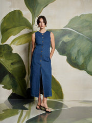 Teo Denim Midi Dress