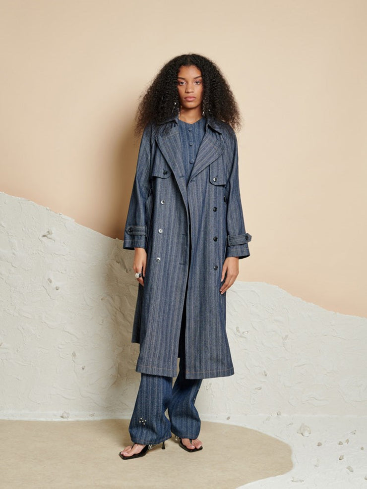 Blakely Denim Trench Coat