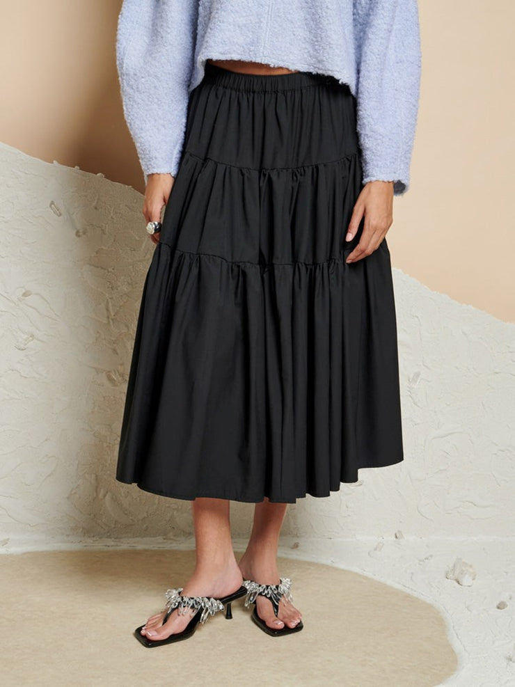 Harriet Tiered Midi Skirt