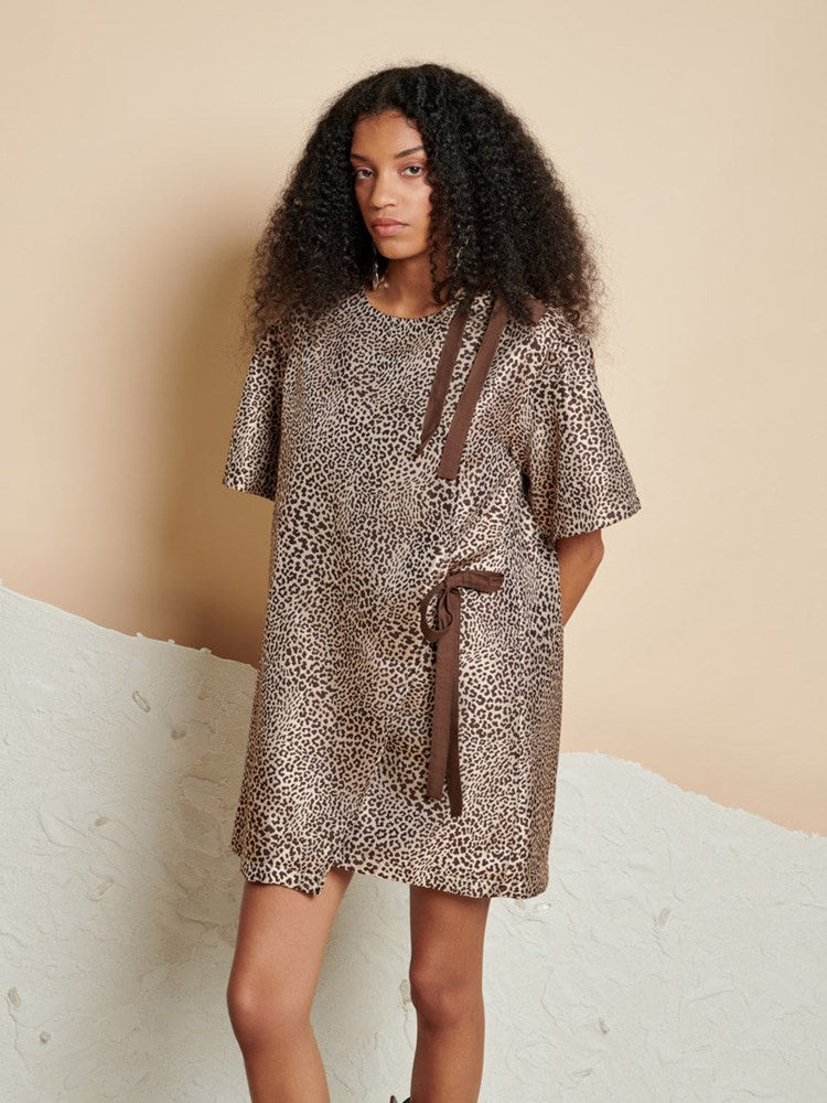Leighton Leopard Wrap Dress – Ghospell