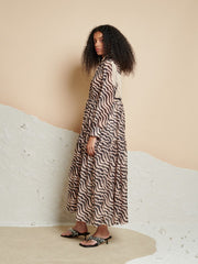 Cecilia Printed Midi Dress