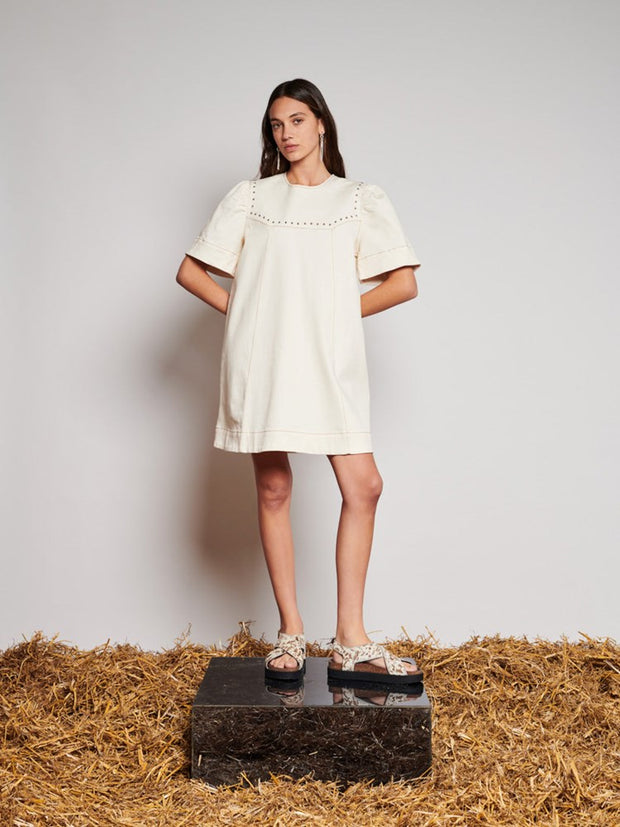 Quincey Drill Mini Dress