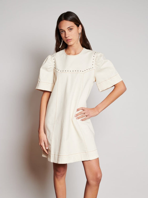 Quincey Drill Mini Dress