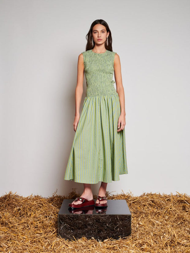 Josephine Stripe Midi Dress