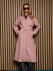 Dusty PU Trench Coat