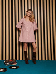 Dusty PU Mini Dress
