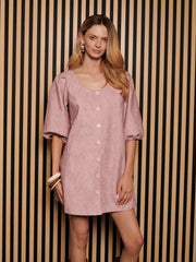 Dusty PU Mini Dress