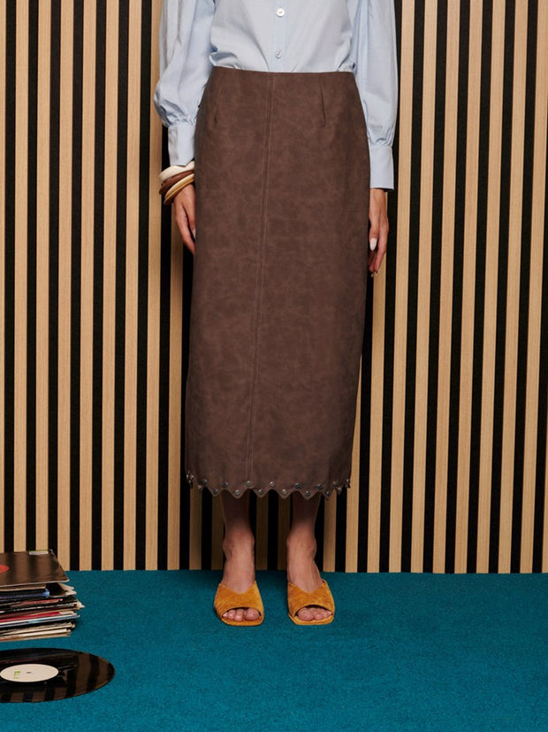 Courtney Studded Midi Skirt