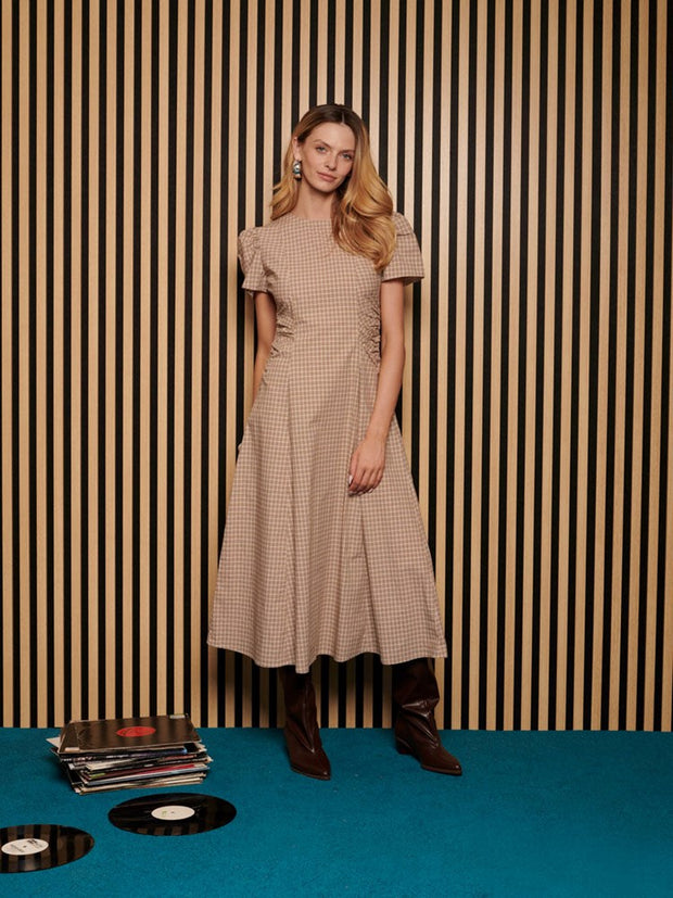 Rita Check Midi Dress