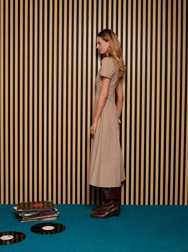 Rita Check Midi Dress
