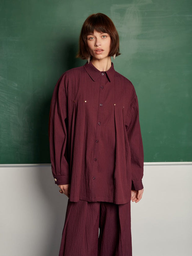 Kiraz Pleated Shirt
