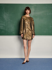 Jouri Metallic Mini Dress