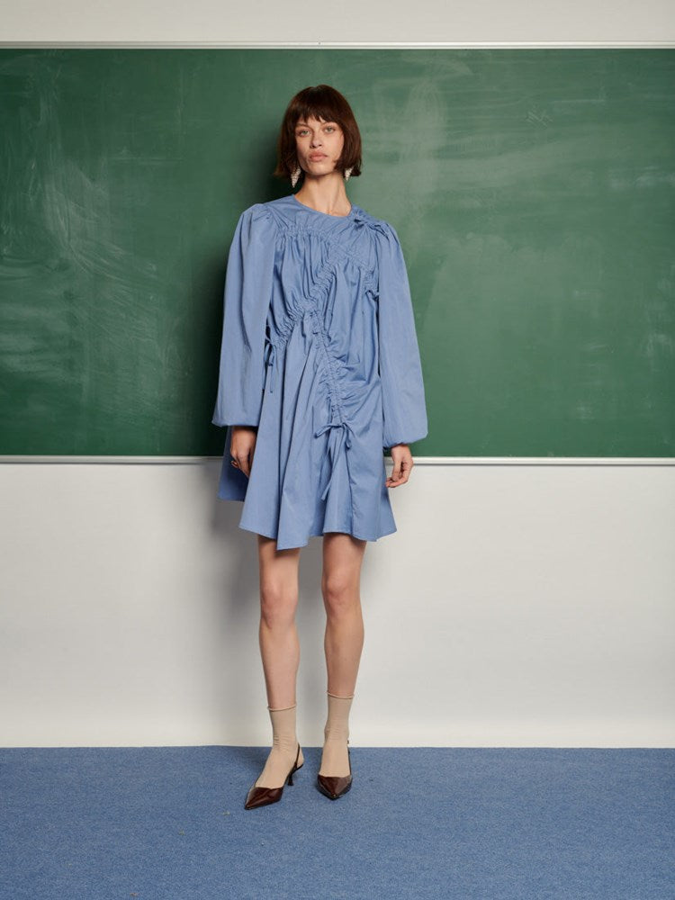 Ghospell Heloisa Mini Dress Classic Blue / S