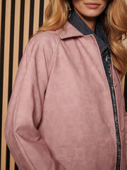 Dusty PU Trench Coat