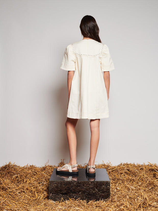 Quincey Drill Mini Dress
