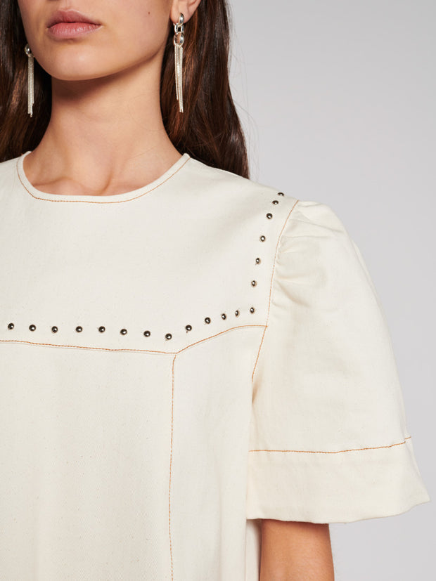 Quincey Drill Mini Dress