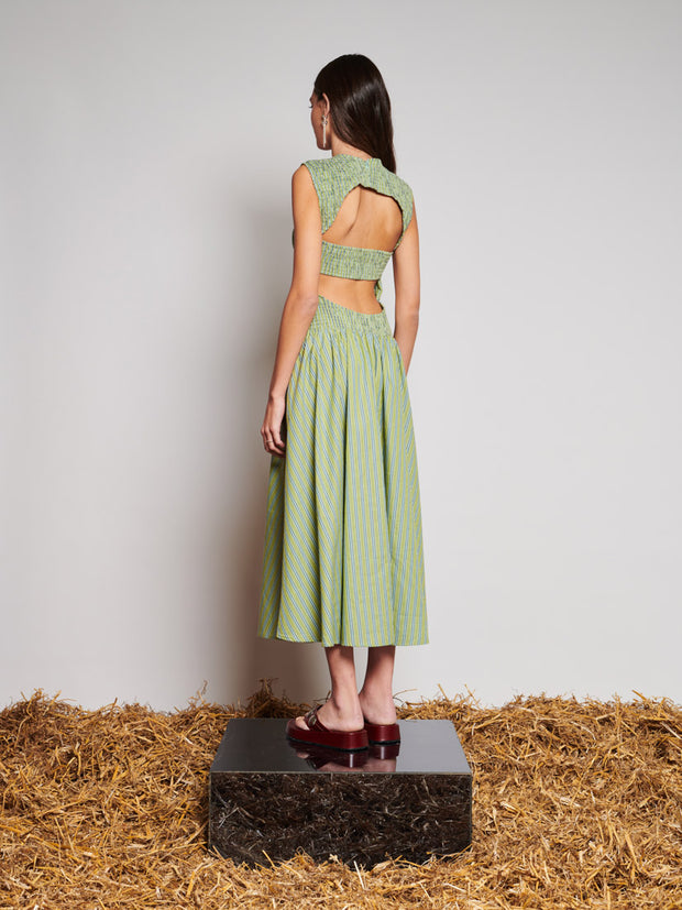 Josephine Stripe Midi Dress