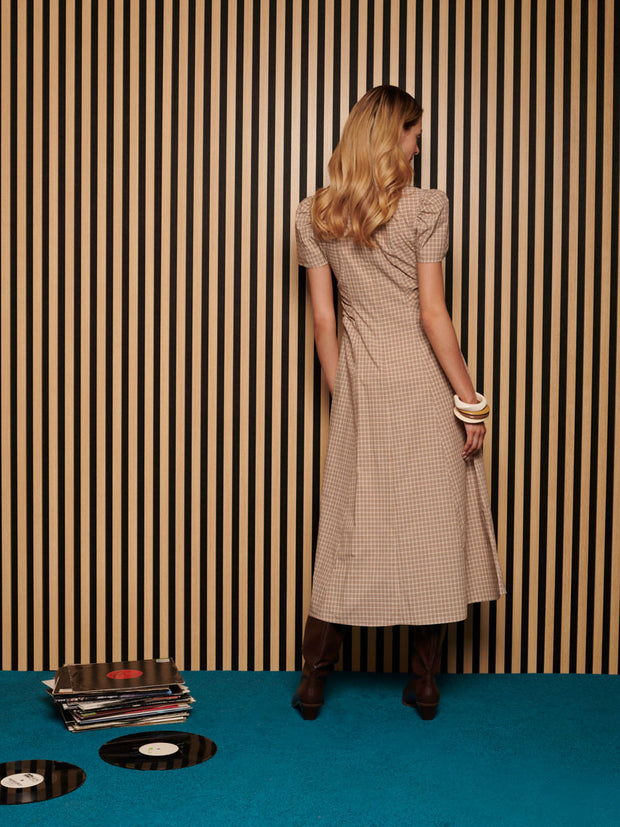 Rita Check Midi Dress