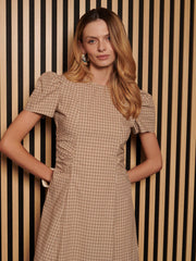 Rita Check Midi Dress