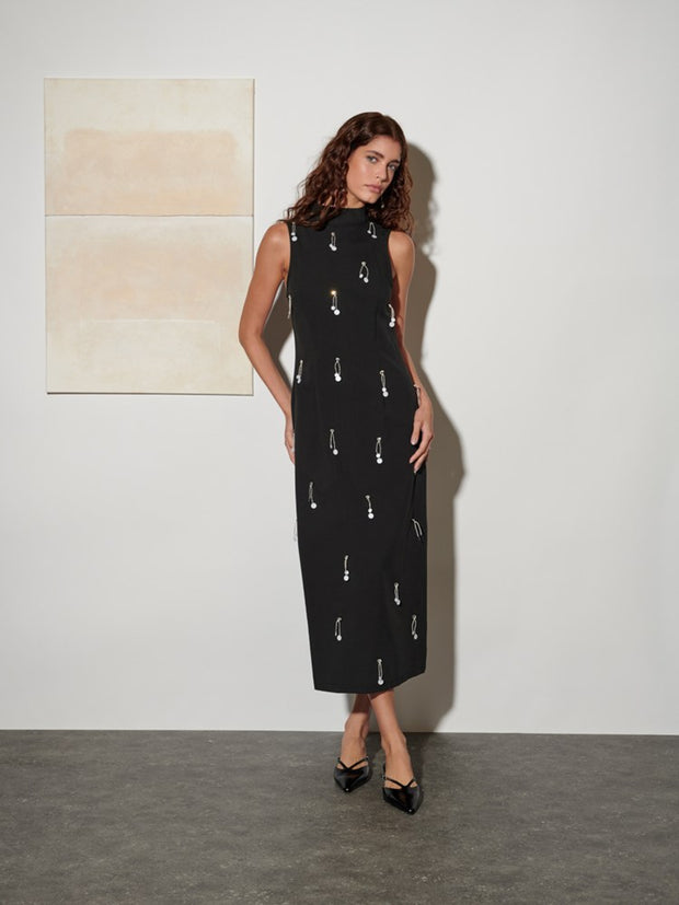 Augusta Embellished Midi Dress