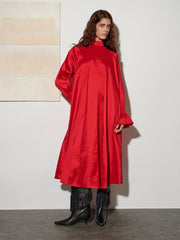 Clarissa Taffeta Midi Dress