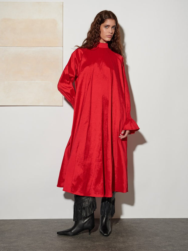 Clarissa Taffeta Midi Dress