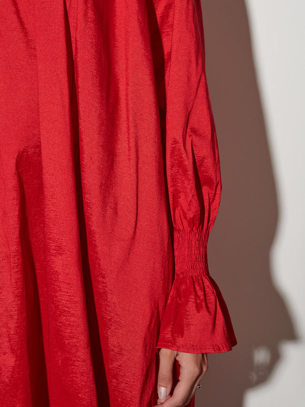 Clarissa Taffeta Midi Dress