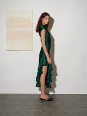 Ana Satin Midi Dress
