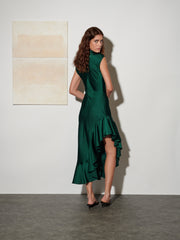 Ana Satin Midi Dress