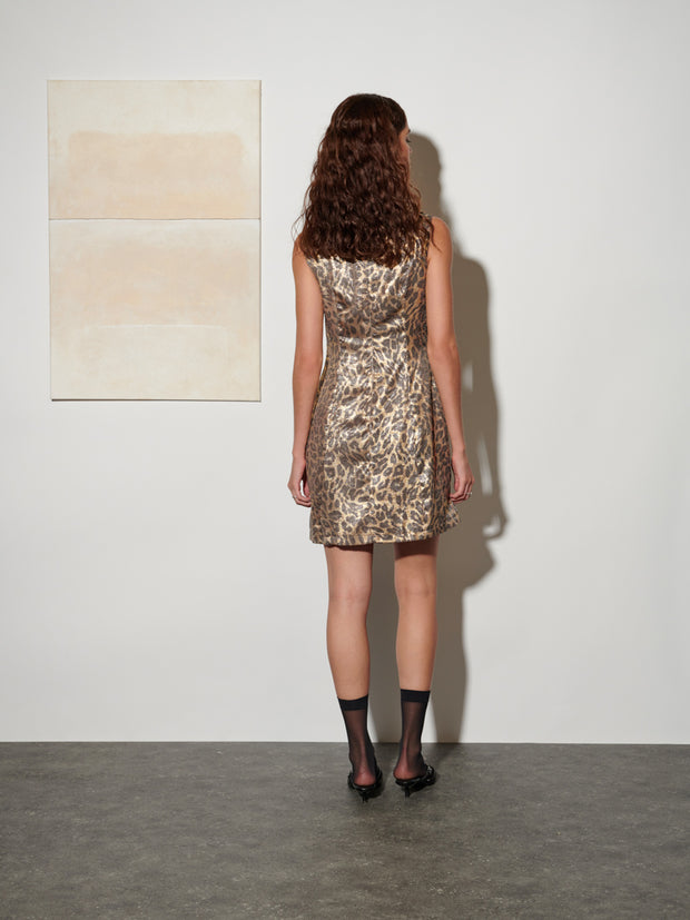 Pamela Leopard Mini Dress