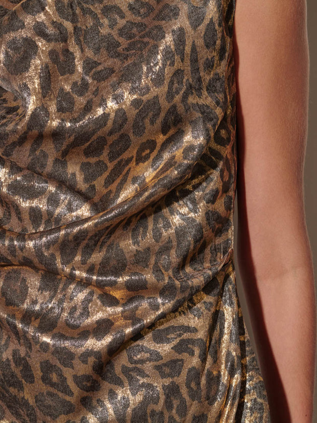 Pamela Leopard Mini Dress