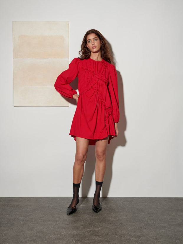 Caro Asymmetric Mini Dress