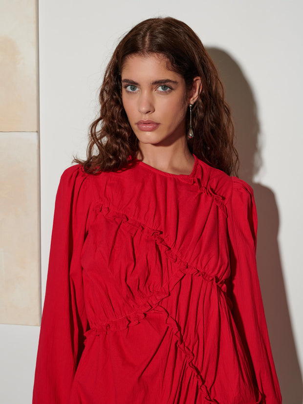Caro Asymmetric Mini Dress