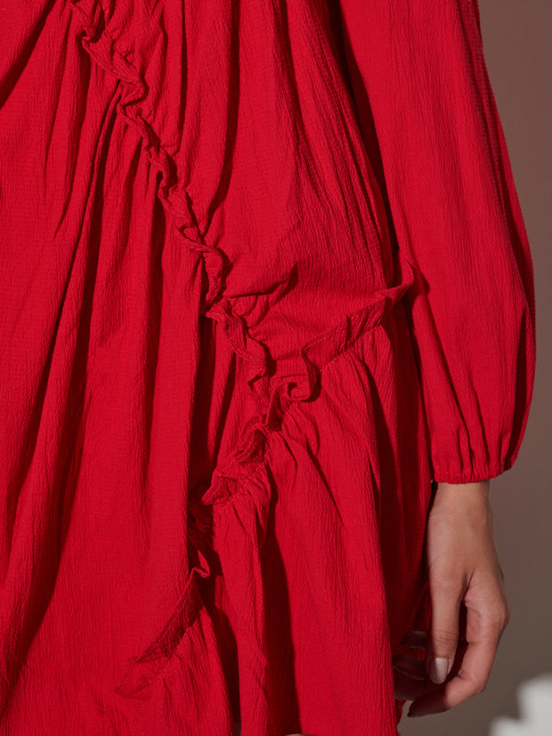 Caro Asymmetric Mini Dress