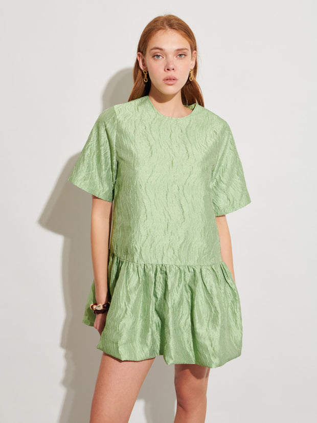 Kit Bubble Hem Mini Dress – Ghospell