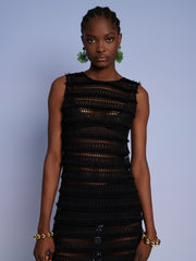 Tamsin Fray Crochet Dress