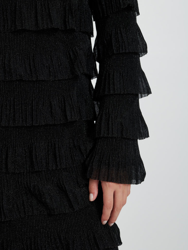 Tyra Ruffle Midi Dress