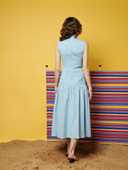Ender Stripe Midi Dress