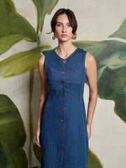 Teo Denim Midi Dress