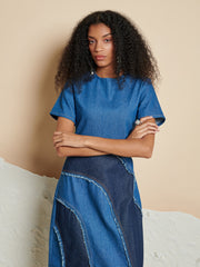 Alba Denim Midi Dress