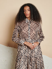 Cecilia Printed Midi Dress