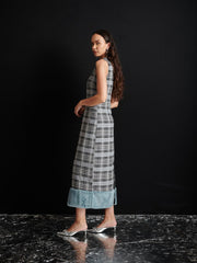 Kora Check Midi Dress