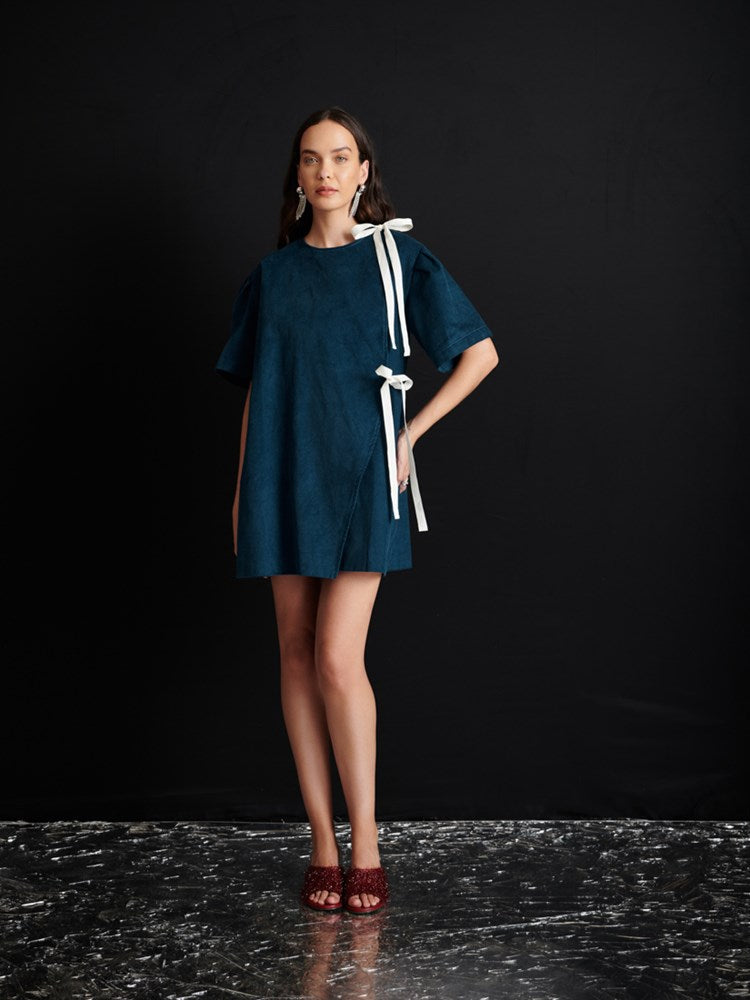 Carmen Cord Wrap Dress – Ghospell
