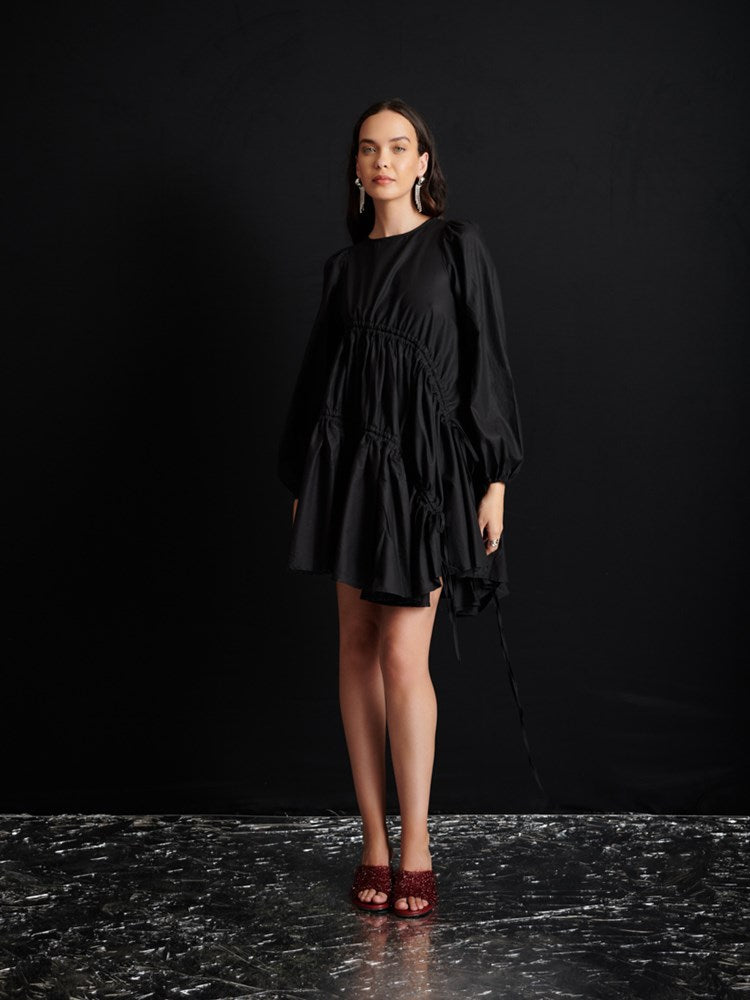 asos ghospell ruched dress Ghospell - Midi Dress - Women - Cotton/Polyester/Spandex - S