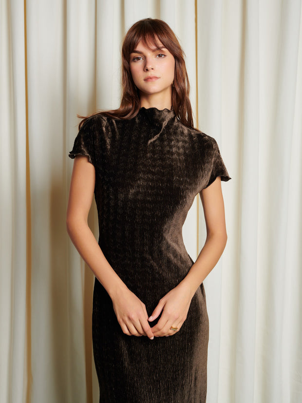 Vaila Velvet Maxi Dress