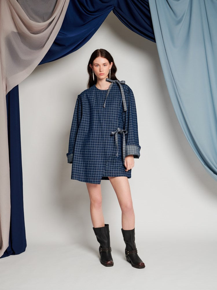 Campbell Denim Mini Dress – Ghospell