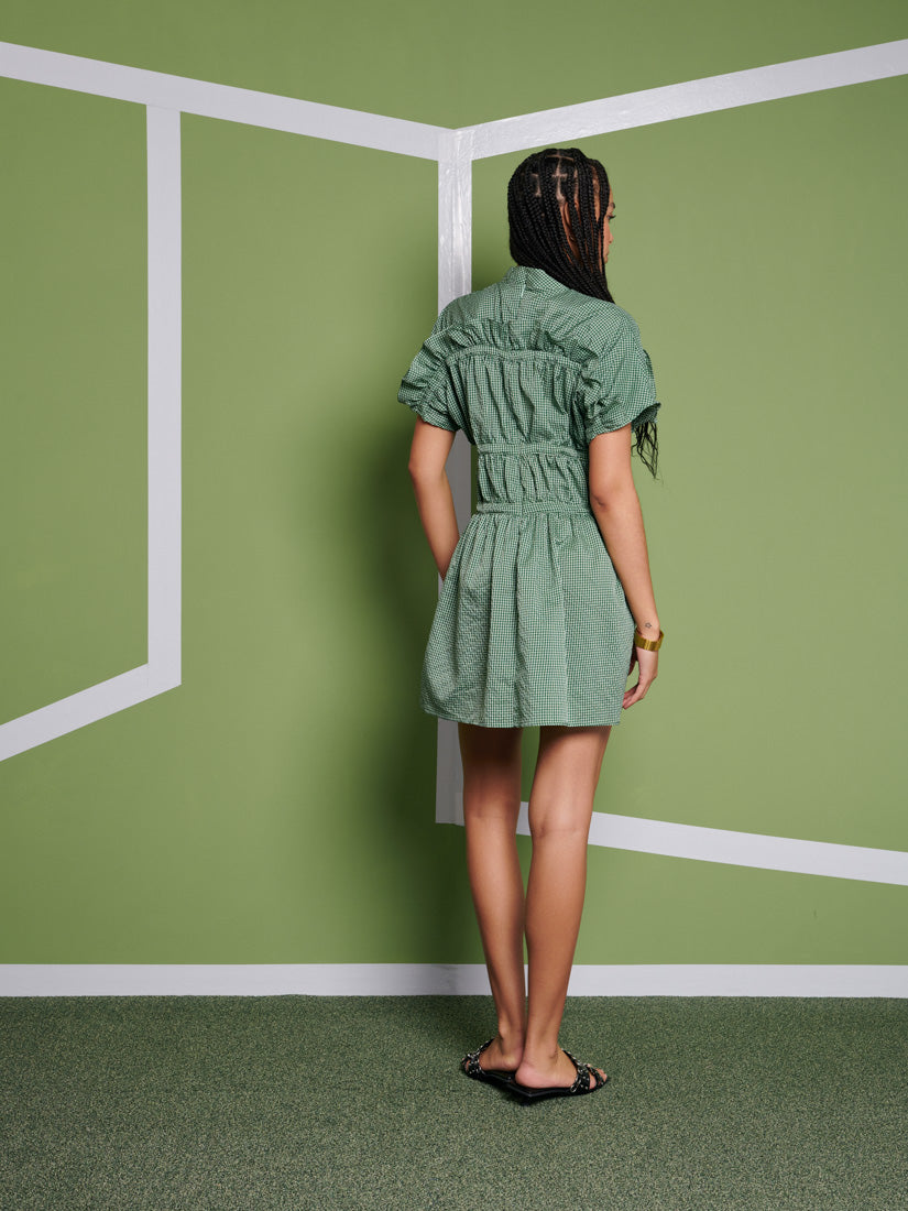 Jessica Check Mini Dress – Ghospell