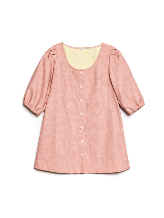 ghospell pink dress Ghospell Everley Mini Dress Baby Pink / S